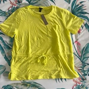 J.Crew Lemon T-shirt with Waist Tie